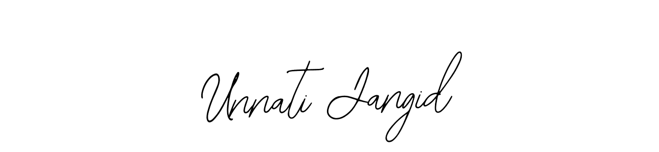 Make a beautiful signature design for name Unnati Jangid. With this signature (Bearetta-2O07w) style, you can create a handwritten signature for free. Unnati Jangid signature style 12 images and pictures png
