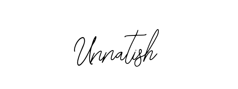 The best way (Bearetta-2O07w) to make a short signature is to pick only two or three words in your name. The name Unnatish include a total of six letters. For converting this name. Unnatish signature style 12 images and pictures png