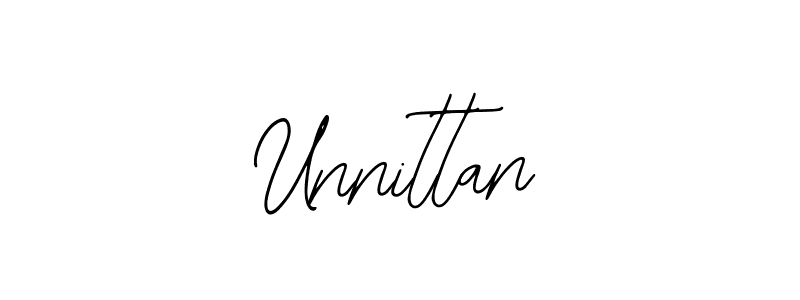 Design your own signature with our free online signature maker. With this signature software, you can create a handwritten (Bearetta-2O07w) signature for name Unnittan. Unnittan signature style 12 images and pictures png