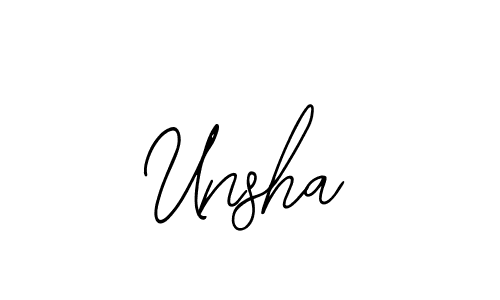 Make a beautiful signature design for name Unsha. With this signature (Bearetta-2O07w) style, you can create a handwritten signature for free. Unsha signature style 12 images and pictures png