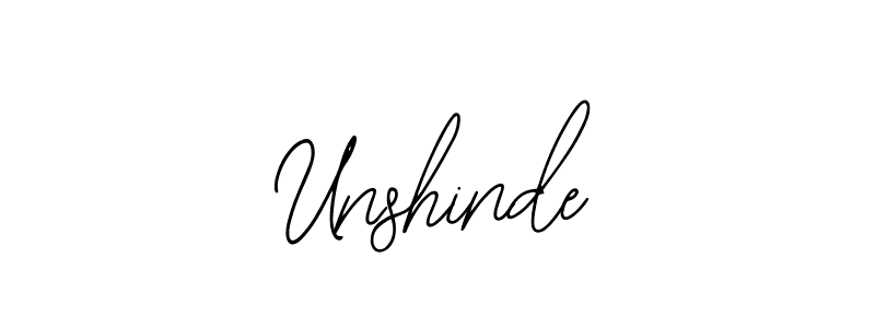 The best way (Bearetta-2O07w) to make a short signature is to pick only two or three words in your name. The name Unshinde include a total of six letters. For converting this name. Unshinde signature style 12 images and pictures png
