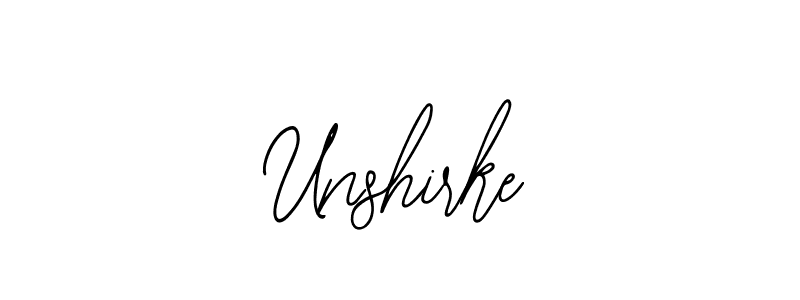 The best way (Bearetta-2O07w) to make a short signature is to pick only two or three words in your name. The name Unshirke include a total of six letters. For converting this name. Unshirke signature style 12 images and pictures png