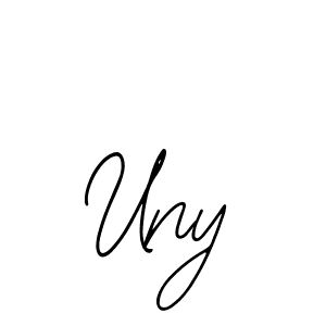 The best way (Bearetta-2O07w) to make a short signature is to pick only two or three words in your name. The name Uny include a total of six letters. For converting this name. Uny signature style 12 images and pictures png