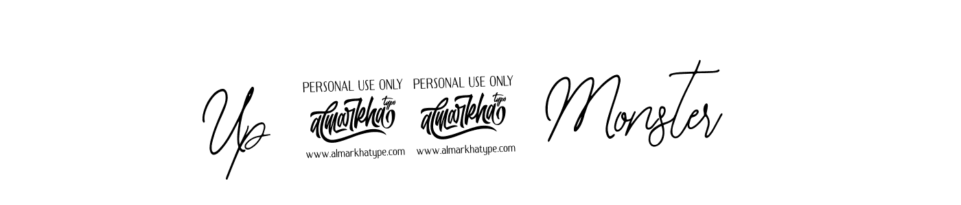 Also You can easily find your signature by using the search form. We will create Up 72 Monster  name handwritten signature images for you free of cost using Bearetta-2O07w sign style. Up 72 Monster  signature style 12 images and pictures png