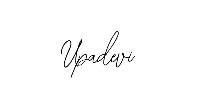 How to make Upadevi name signature. Use Bearetta-2O07w style for creating short signs online. This is the latest handwritten sign. Upadevi signature style 12 images and pictures png