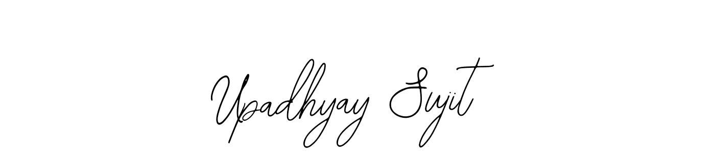 Similarly Bearetta-2O07w is the best handwritten signature design. Signature creator online .You can use it as an online autograph creator for name Upadhyay Sujit. Upadhyay Sujit signature style 12 images and pictures png