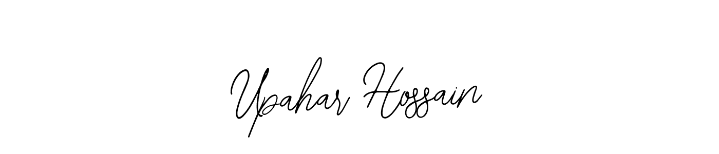 The best way (Bearetta-2O07w) to make a short signature is to pick only two or three words in your name. The name Upahar Hossain include a total of six letters. For converting this name. Upahar Hossain signature style 12 images and pictures png