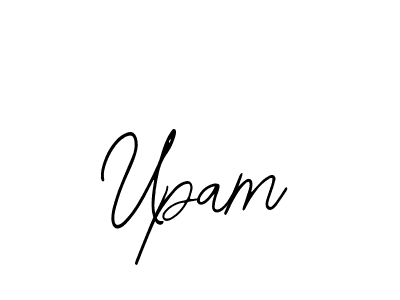 Use a signature maker to create a handwritten signature online. With this signature software, you can design (Bearetta-2O07w) your own signature for name Upam. Upam signature style 12 images and pictures png