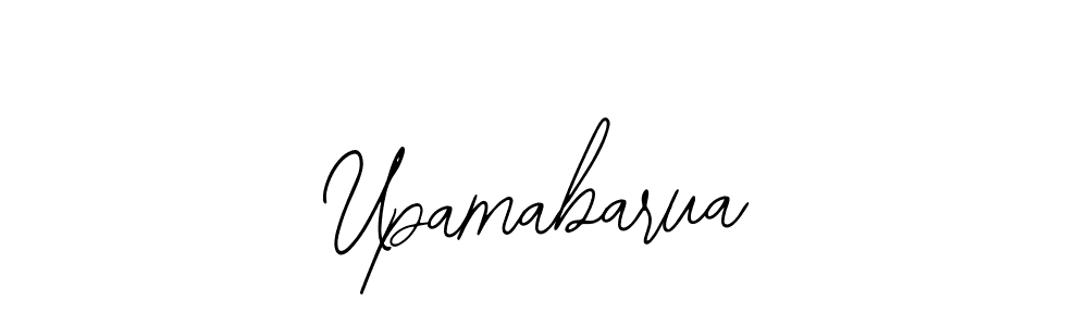 How to make Upamabarua name signature. Use Bearetta-2O07w style for creating short signs online. This is the latest handwritten sign. Upamabarua signature style 12 images and pictures png