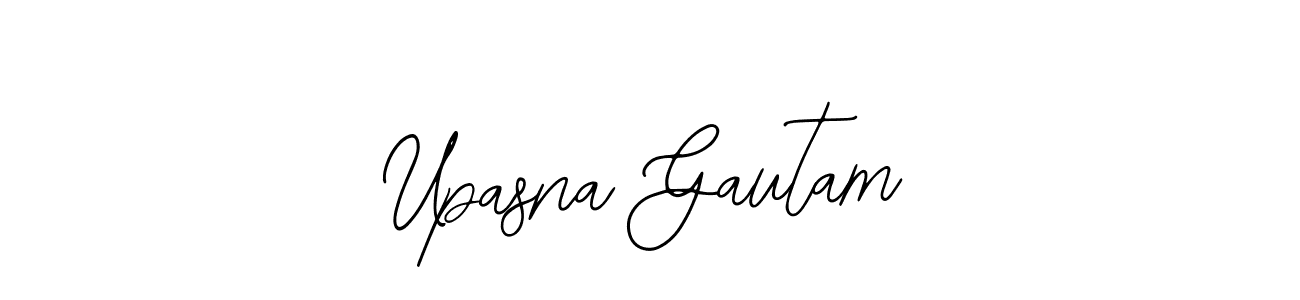 How to make Upasna Gautam name signature. Use Bearetta-2O07w style for creating short signs online. This is the latest handwritten sign. Upasna Gautam signature style 12 images and pictures png