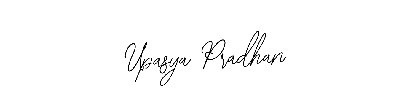 Create a beautiful signature design for name Upasya Pradhan. With this signature (Bearetta-2O07w) fonts, you can make a handwritten signature for free. Upasya Pradhan signature style 12 images and pictures png