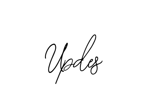 How to make Updes name signature. Use Bearetta-2O07w style for creating short signs online. This is the latest handwritten sign. Updes signature style 12 images and pictures png