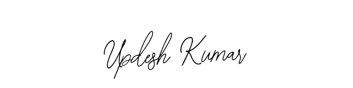 Design your own signature with our free online signature maker. With this signature software, you can create a handwritten (Bearetta-2O07w) signature for name Updesh Kumar. Updesh Kumar signature style 12 images and pictures png