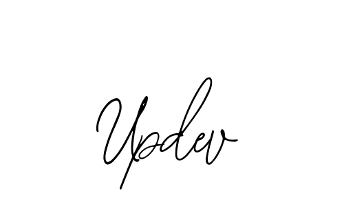 Bearetta-2O07w is a professional signature style that is perfect for those who want to add a touch of class to their signature. It is also a great choice for those who want to make their signature more unique. Get Updev name to fancy signature for free. Updev signature style 12 images and pictures png