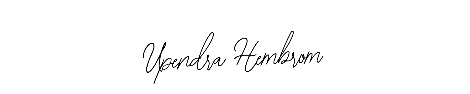 Make a short Upendra Hembrom signature style. Manage your documents anywhere anytime using Bearetta-2O07w. Create and add eSignatures, submit forms, share and send files easily. Upendra Hembrom signature style 12 images and pictures png