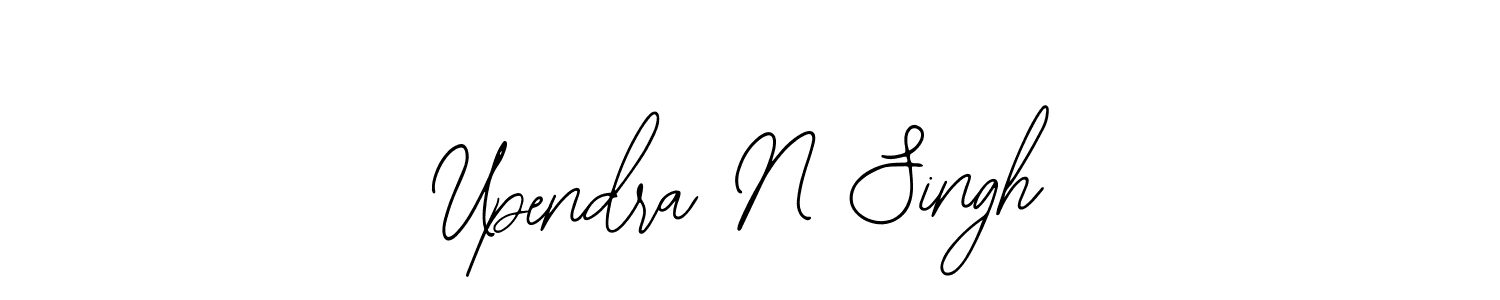 Create a beautiful signature design for name Upendra N Singh. With this signature (Bearetta-2O07w) fonts, you can make a handwritten signature for free. Upendra N Singh signature style 12 images and pictures png