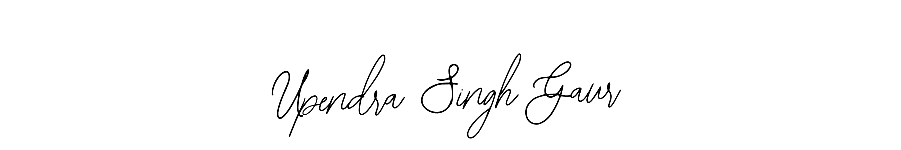 Bearetta-2O07w is a professional signature style that is perfect for those who want to add a touch of class to their signature. It is also a great choice for those who want to make their signature more unique. Get Upendra Singh Gaur name to fancy signature for free. Upendra Singh Gaur signature style 12 images and pictures png