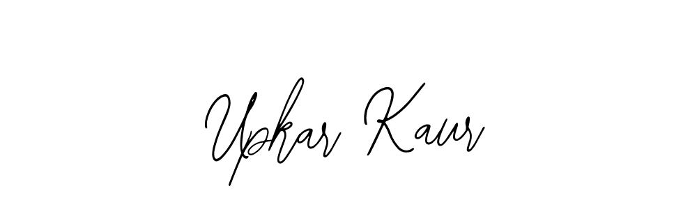 Similarly Bearetta-2O07w is the best handwritten signature design. Signature creator online .You can use it as an online autograph creator for name Upkar Kaur. Upkar Kaur signature style 12 images and pictures png