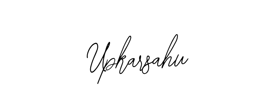 if you are searching for the best signature style for your name Upkarsahu. so please give up your signature search. here we have designed multiple signature styles  using Bearetta-2O07w. Upkarsahu signature style 12 images and pictures png