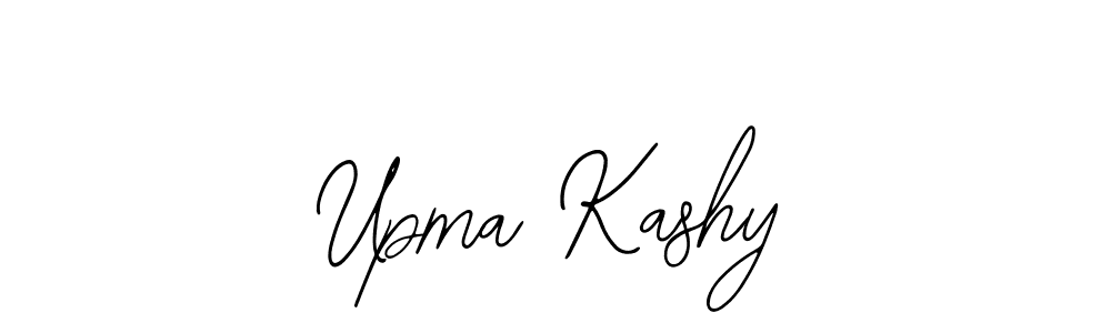 Use a signature maker to create a handwritten signature online. With this signature software, you can design (Bearetta-2O07w) your own signature for name Upma Kashy. Upma Kashy signature style 12 images and pictures png