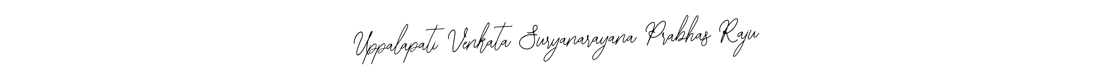 Create a beautiful signature design for name Uppalapati Venkata Suryanarayana Prabhas Raju. With this signature (Bearetta-2O07w) fonts, you can make a handwritten signature for free. Uppalapati Venkata Suryanarayana Prabhas Raju signature style 12 images and pictures png