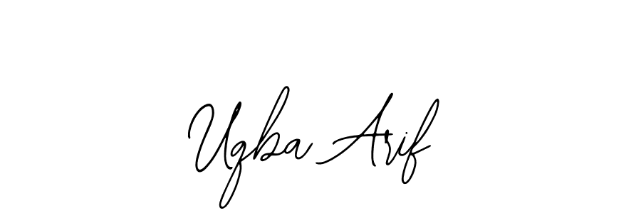 Make a beautiful signature design for name Uqba Arif. With this signature (Bearetta-2O07w) style, you can create a handwritten signature for free. Uqba Arif signature style 12 images and pictures png