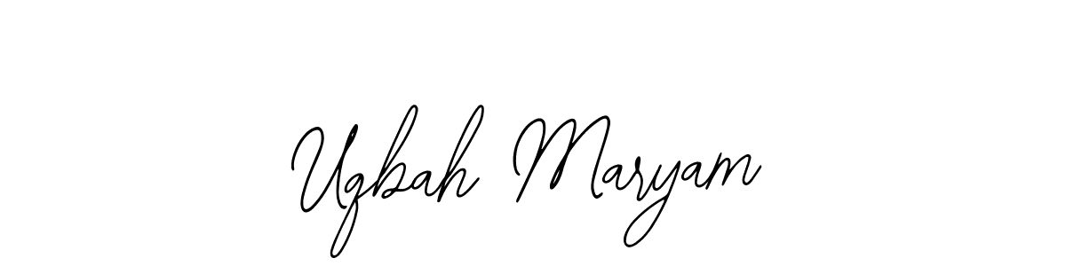 Design your own signature with our free online signature maker. With this signature software, you can create a handwritten (Bearetta-2O07w) signature for name Uqbah Maryam. Uqbah Maryam signature style 12 images and pictures png