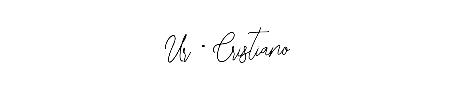 How to make Ur • Cristiano name signature. Use Bearetta-2O07w style for creating short signs online. This is the latest handwritten sign. Ur • Cristiano signature style 12 images and pictures png