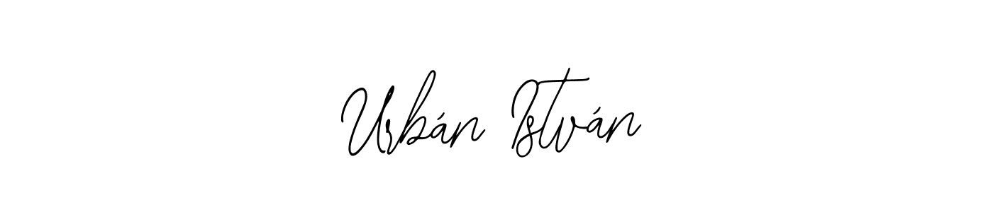 Similarly Bearetta-2O07w is the best handwritten signature design. Signature creator online .You can use it as an online autograph creator for name Urbán István. Urbán István signature style 12 images and pictures png