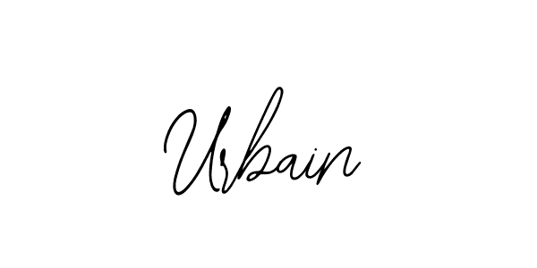Make a beautiful signature design for name Urbain. With this signature (Bearetta-2O07w) style, you can create a handwritten signature for free. Urbain signature style 12 images and pictures png