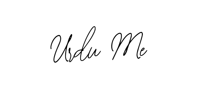 Use a signature maker to create a handwritten signature online. With this signature software, you can design (Bearetta-2O07w) your own signature for name Urdu Me. Urdu Me signature style 12 images and pictures png