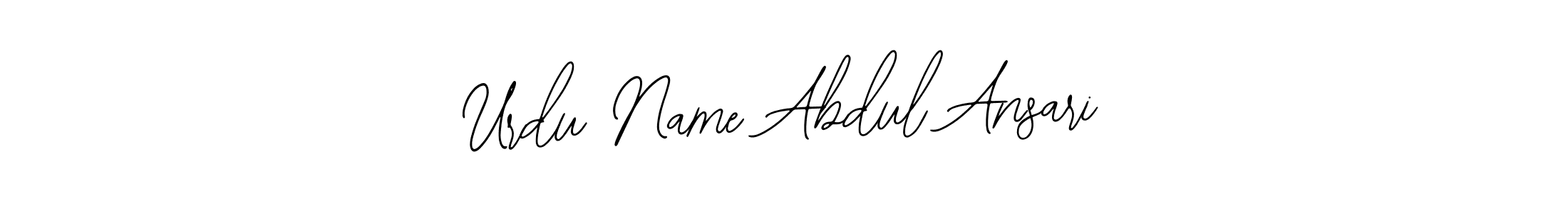 How to Draw Urdu Name Abdul Ansari signature style? Bearetta-2O07w is a latest design signature styles for name Urdu Name Abdul Ansari. Urdu Name Abdul Ansari signature style 12 images and pictures png
