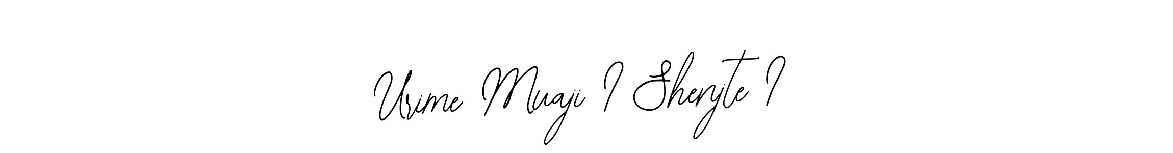 Create a beautiful signature design for name Urime Muaji I Shenjte I. With this signature (Bearetta-2O07w) fonts, you can make a handwritten signature for free. Urime Muaji I Shenjte I signature style 12 images and pictures png