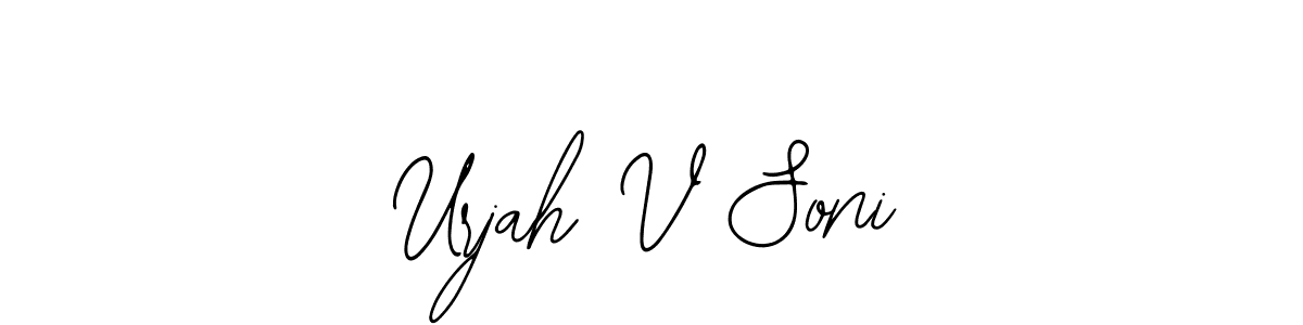Once you've used our free online signature maker to create your best signature Bearetta-2O07w style, it's time to enjoy all of the benefits that Urjah V Soni name signing documents. Urjah V Soni signature style 12 images and pictures png