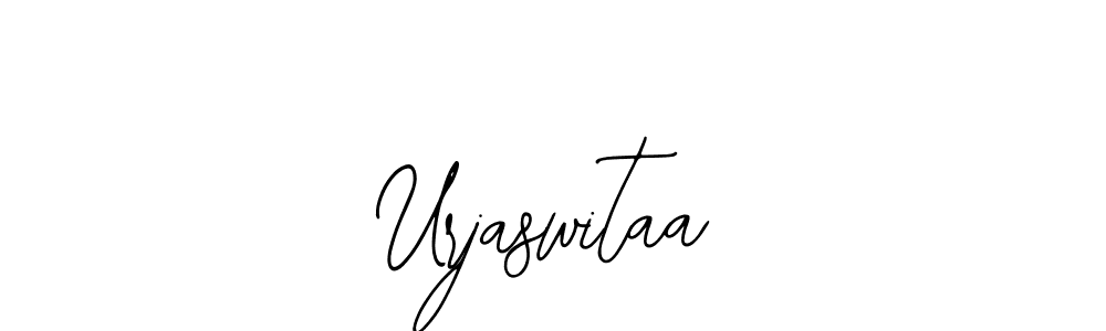 Use a signature maker to create a handwritten signature online. With this signature software, you can design (Bearetta-2O07w) your own signature for name Urjaswitaa. Urjaswitaa signature style 12 images and pictures png