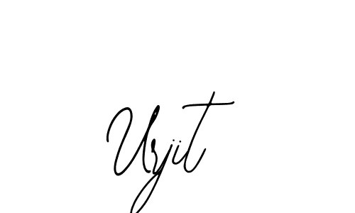 You should practise on your own different ways (Bearetta-2O07w) to write your name (Urjit) in signature. don't let someone else do it for you. Urjit signature style 12 images and pictures png