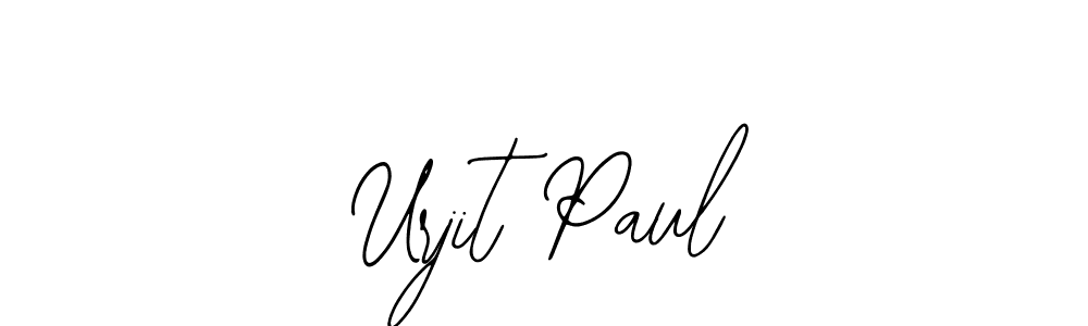 Similarly Bearetta-2O07w is the best handwritten signature design. Signature creator online .You can use it as an online autograph creator for name Urjit Paul. Urjit Paul signature style 12 images and pictures png