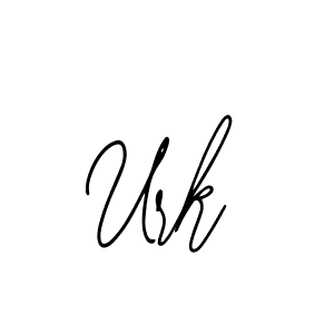 How to make Urk name signature. Use Bearetta-2O07w style for creating short signs online. This is the latest handwritten sign. Urk signature style 12 images and pictures png