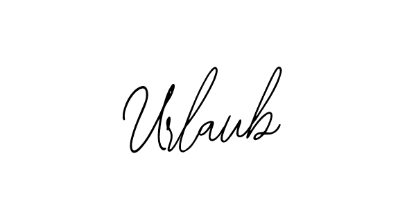 if you are searching for the best signature style for your name Urlaub. so please give up your signature search. here we have designed multiple signature styles  using Bearetta-2O07w. Urlaub signature style 12 images and pictures png