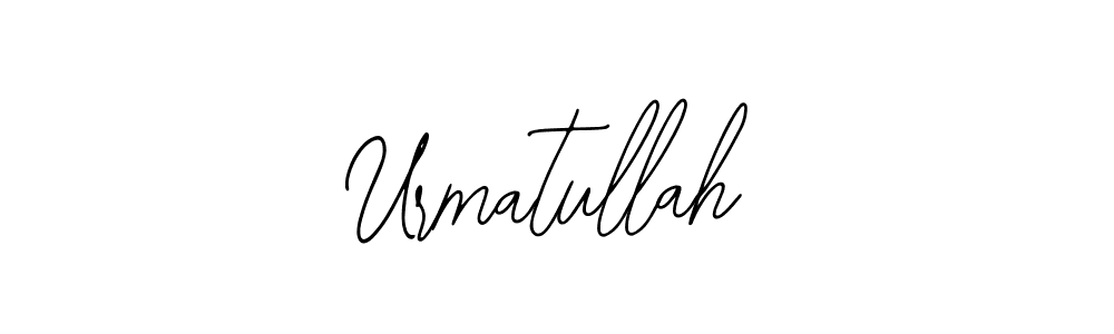 How to make Urmatullah name signature. Use Bearetta-2O07w style for creating short signs online. This is the latest handwritten sign. Urmatullah signature style 12 images and pictures png