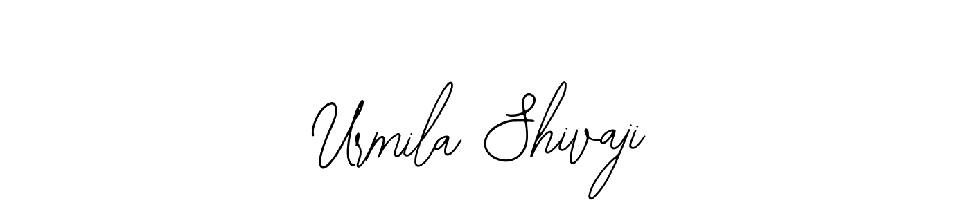 Also You can easily find your signature by using the search form. We will create Urmila Shivaji name handwritten signature images for you free of cost using Bearetta-2O07w sign style. Urmila Shivaji signature style 12 images and pictures png