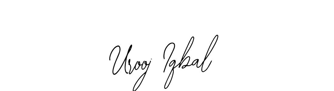 This is the best signature style for the Urooj Iqbal name. Also you like these signature font (Bearetta-2O07w). Mix name signature. Urooj Iqbal signature style 12 images and pictures png