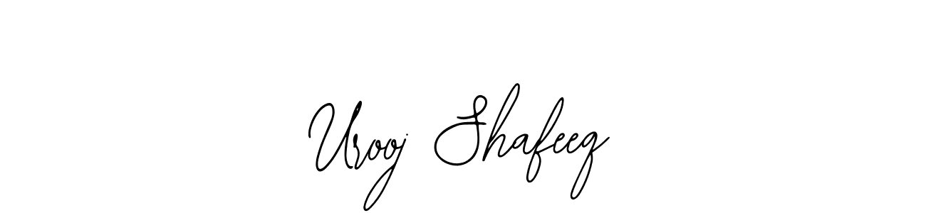 Similarly Bearetta-2O07w is the best handwritten signature design. Signature creator online .You can use it as an online autograph creator for name Urooj Shafeeq. Urooj Shafeeq signature style 12 images and pictures png