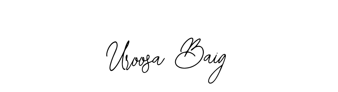 Similarly Bearetta-2O07w is the best handwritten signature design. Signature creator online .You can use it as an online autograph creator for name Uroosa Baig. Uroosa Baig signature style 12 images and pictures png