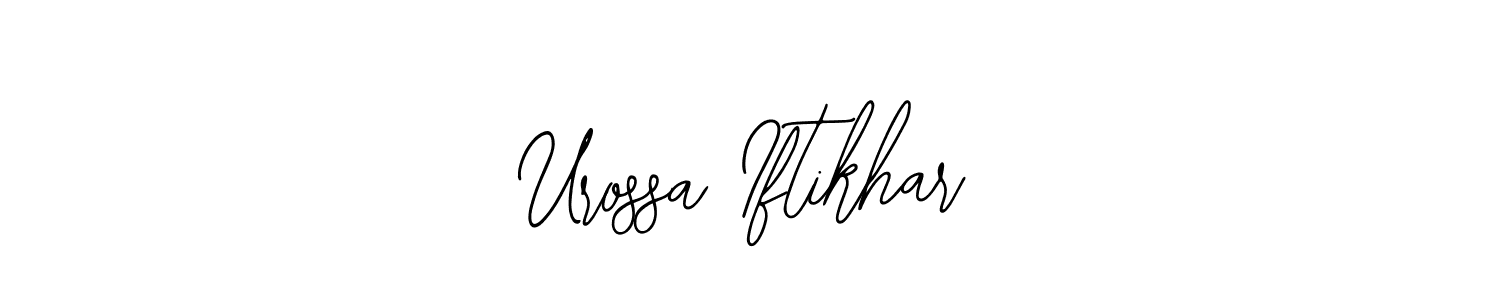 Also we have Urossa Iftikhar name is the best signature style. Create professional handwritten signature collection using Bearetta-2O07w autograph style. Urossa Iftikhar signature style 12 images and pictures png