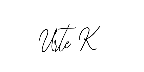 How to make Urte K signature? Bearetta-2O07w is a professional autograph style. Create handwritten signature for Urte K name. Urte K signature style 12 images and pictures png