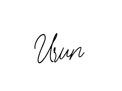 if you are searching for the best signature style for your name Urun. so please give up your signature search. here we have designed multiple signature styles  using Bearetta-2O07w. Urun signature style 12 images and pictures png