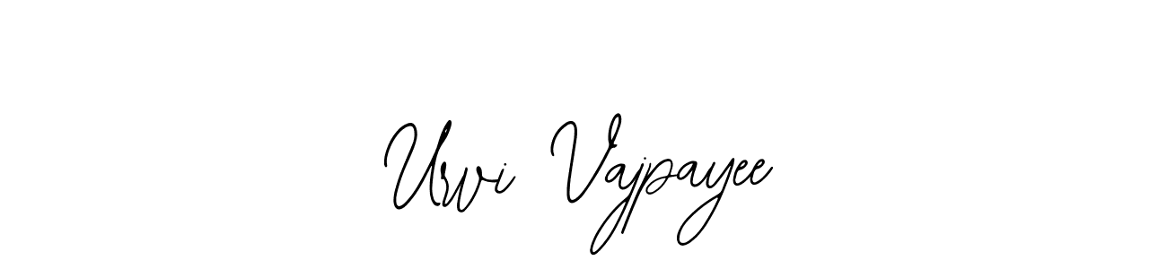 How to make Urvi Vajpayee name signature. Use Bearetta-2O07w style for creating short signs online. This is the latest handwritten sign. Urvi Vajpayee signature style 12 images and pictures png