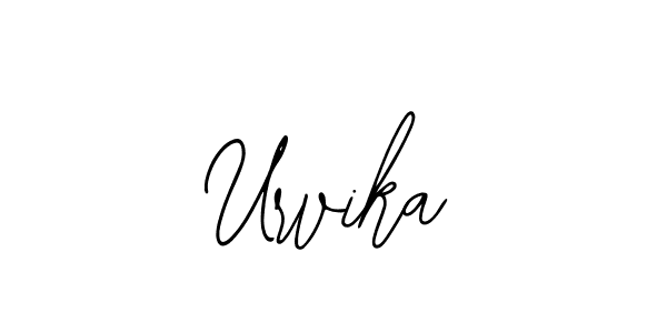 Use a signature maker to create a handwritten signature online. With this signature software, you can design (Bearetta-2O07w) your own signature for name Urvika. Urvika signature style 12 images and pictures png