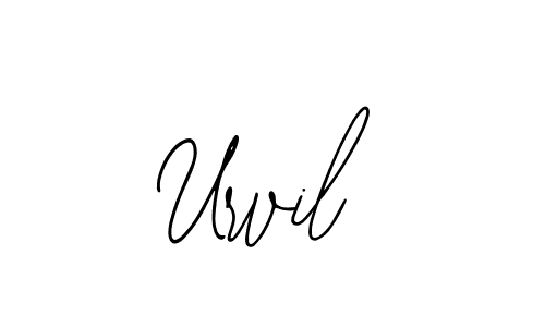 How to make Urvil name signature. Use Bearetta-2O07w style for creating short signs online. This is the latest handwritten sign. Urvil signature style 12 images and pictures png